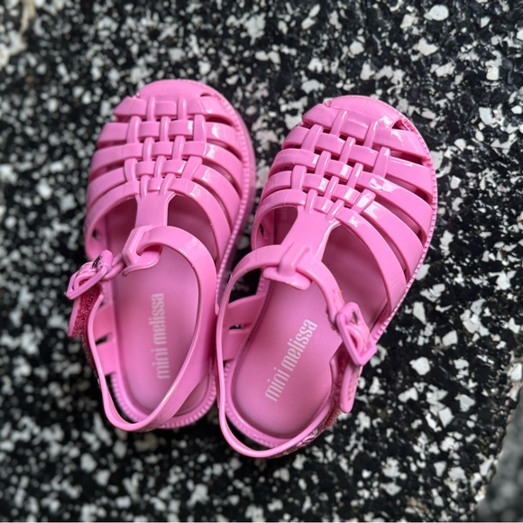 NWOT Mini Melissa Possession Baby Sandals Size 6. Pink - Picture 4 of 7